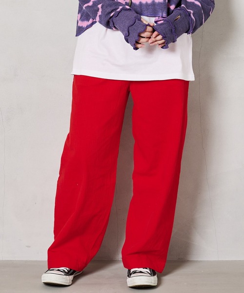 A BOND（アボンド）の「コットンタックイージーパンツ/おとな（その他パンツ・レディース・ピンク/レッド/チャコール/イエロー/グレー/ブルー/ブラック/グリーン系その他/レッド系その他/エメラルド/オフホワイト・170cm/160cm）」の17枚目の写真
