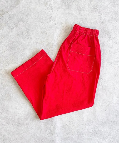 A BOND（アボンド）の「コットンタックイージーパンツ/おとな（その他パンツ・レディース・ピンク/レッド/チャコール/イエロー/グレー/ブルー/ブラック/グリーン系その他/レッド系その他/エメラルド/オフホワイト・170cm/160cm）」の16枚目の写真