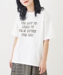 CUBE SUGAR | ハードウォッシュロゴプリントTシャツ(Tシャツ/カットソー)