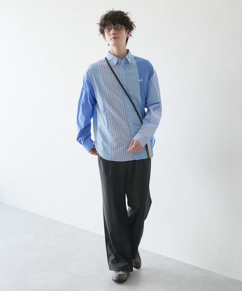 RAGEBLUE（レイジブルー）の「【THE FOX】マルチパターンロゴワッペンルーズシャツ（シャツ/ブラウス・メンズ・ベージュ/グリーン/ブルー・MEDIUM/LARGE）」の18枚目の写真