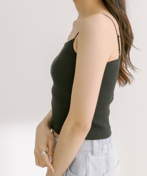 OLIVE des OLIVE（オリーブデオリーブ）の「olv ベーシックキャミ 1041060480（キャミソール・レディース・ブラック/トップグレー/オフホワイト・FREE）」の8枚目の写真