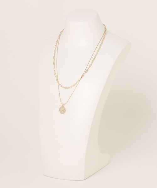 FREE'S MART（フリーズマート）の「コイン付きダブルネックレス（ネックレス・レディース・ゴールド/シルバー・ﾌﾘ-）」の6枚目の写真