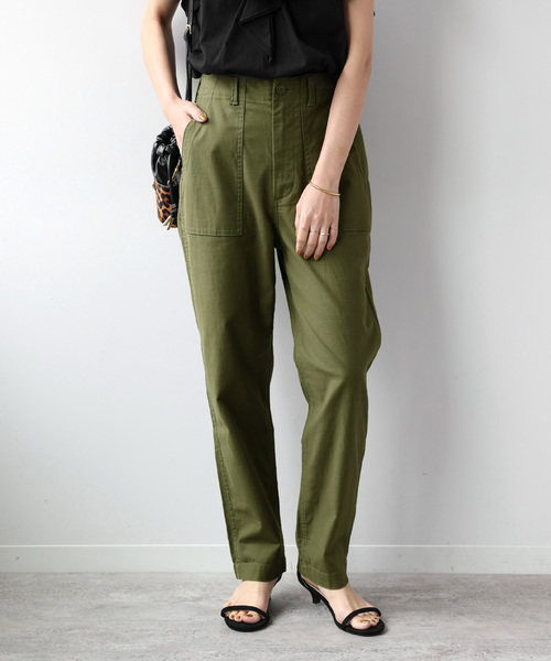 JOURNAL STANDARD relume(ジャーナルスタンダード レリューム)の「《追加7》ベイカーパンツ(カーゴパンツ・レディース・カーキ/ベージュ・34/36/38/40)」の2枚目の写真
