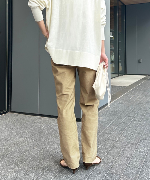 JOURNAL STANDARD relume(ジャーナルスタンダード レリューム)の「《追加7》ベイカーパンツ(カーゴパンツ・レディース・カーキ/ベージュ・34/36/38/40)」の8枚目の写真