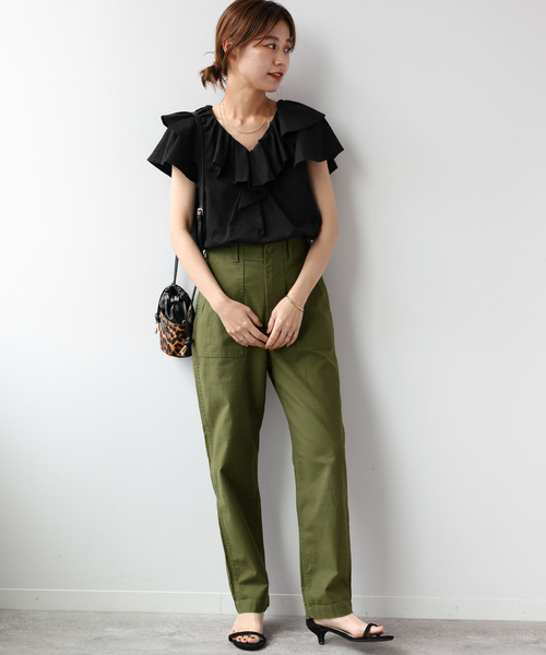 JOURNAL STANDARD relume(ジャーナルスタンダード レリューム)の「《追加7》ベイカーパンツ(カーゴパンツ・レディース・カーキ/ベージュ・34/36/38/40)」の10枚目の写真