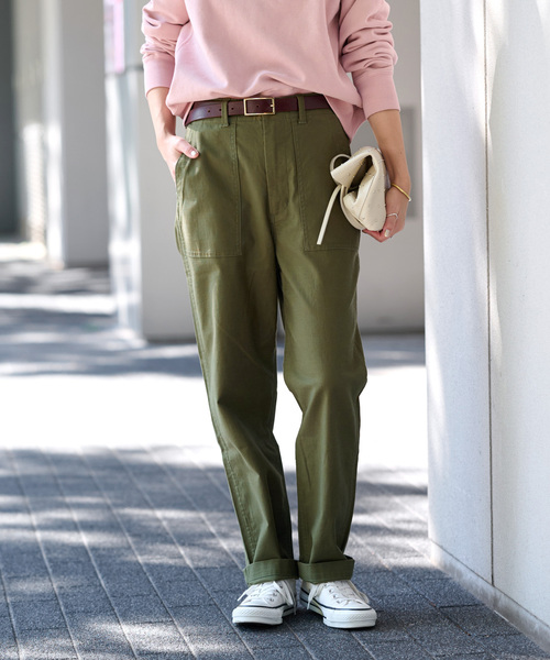 JOURNAL STANDARD relume(ジャーナルスタンダード レリューム)の「《追加7》ベイカーパンツ(カーゴパンツ・レディース・カーキ/ベージュ・34/36/38/40)」の21枚目の写真