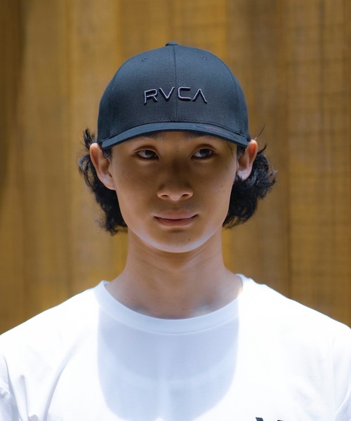 RVCA(ルーカ)の「RVCA メンズ RVCA FLEX FIT キャップ 【2024年春夏モデル】/ルーカ帽子(キャップ・メンズ・ネイビー/ヘザーグレー/ブラック・FREE)」の5枚目の写真