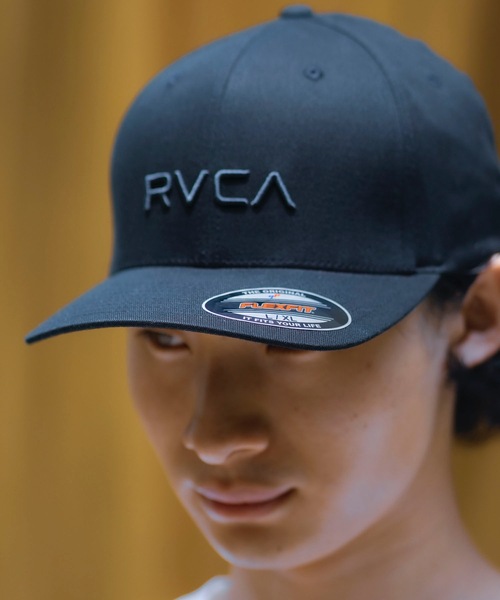 RVCA(ルーカ)の「RVCA メンズ RVCA FLEX FIT キャップ 【2024年春夏モデル】/ルーカ帽子(キャップ・メンズ・ネイビー/ヘザーグレー/ブラック・FREE)」の8枚目の写真