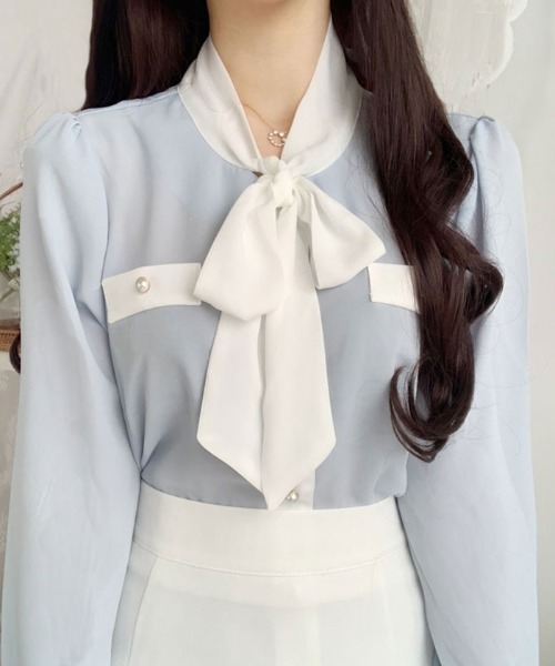 DAISY LIN Blouse Lady Anne 半袖ブラウス　リボン付き 春コーデを楽しめる新作のリボン付きブラウス デイジーリン通販