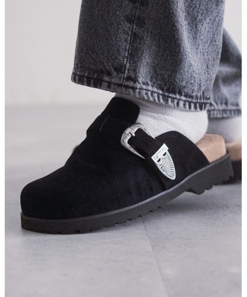 RAGEBLUE（レイジブルー）の「ウエスタンメタルベルトモックサンダル/シンセティックレザーモックサンダル（サンダル・メンズ・ベージュ/ブラック/ブラック系その他・LARGE/MEDIUM）」の21枚目の写真