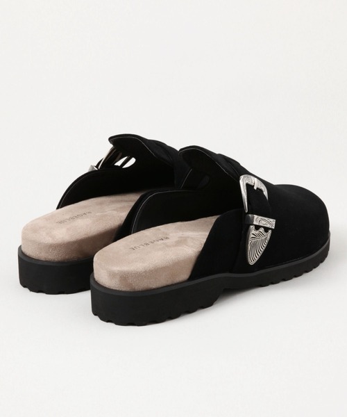 RAGEBLUE（レイジブルー）の「ウエスタンメタルベルトモックサンダル/シンセティックレザーモックサンダル（サンダル・メンズ・ベージュ/ブラック/ブラック系その他・LARGE/MEDIUM）」の13枚目の写真