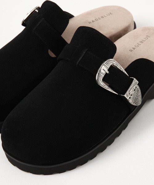 RAGEBLUE（レイジブルー）の「ウエスタンメタルベルトモックサンダル/シンセティックレザーモックサンダル（サンダル・メンズ・ベージュ/ブラック/ブラック系その他・LARGE/MEDIUM）」の14枚目の写真