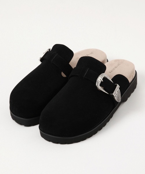 RAGEBLUE（レイジブルー）の「ウエスタンメタルベルトモックサンダル/シンセティックレザーモックサンダル（サンダル・メンズ・ベージュ/ブラック/ブラック系その他・LARGE/MEDIUM）」の7枚目の写真