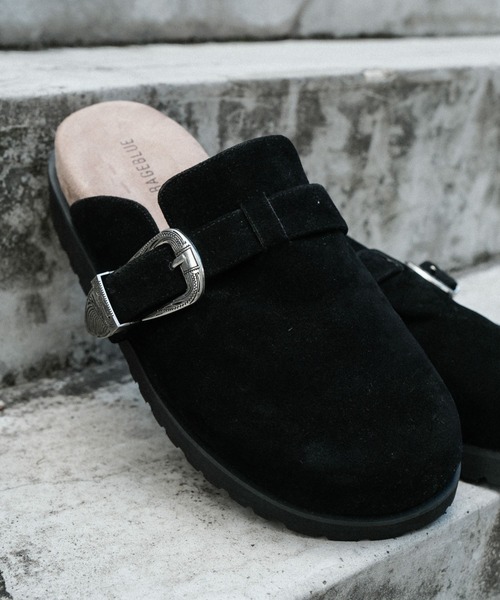 RAGEBLUE（レイジブルー）の「ウエスタンメタルベルトモックサンダル/シンセティックレザーモックサンダル（サンダル・メンズ・ベージュ/ブラック/ブラック系その他・LARGE/MEDIUM）」の18枚目の写真