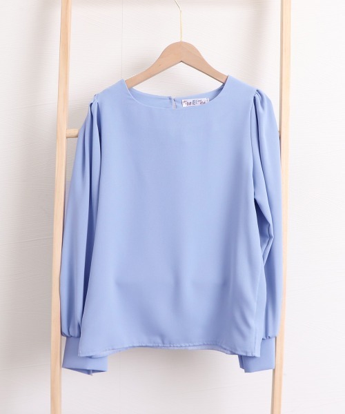 Miniministore(ミニミニストア)の「トップス クルーネック長袖シャツブラウス(シャツ/ブラウス・レディース・ブルー/アイボリー・M/XL/L)」の11枚目の写真