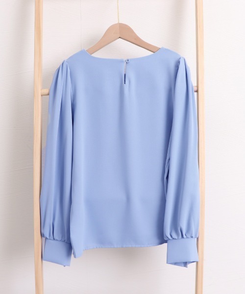 Miniministore(ミニミニストア)の「トップス クルーネック長袖シャツブラウス(シャツ/ブラウス・レディース・ブルー/アイボリー・M/XL/L)」の12枚目の写真
