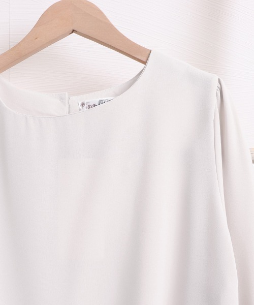 Miniministore(ミニミニストア)の「トップス クルーネック長袖シャツブラウス(シャツ/ブラウス・レディース・ブルー/アイボリー・M/XL/L)」の16枚目の写真