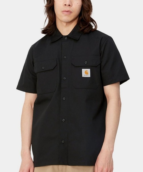 Carhartt WIP(カーハートダブリューアイピー)の「Carhartt WIP/カーハートダブリューアイピー S/S MASTER SHIRT 半袖シャツ I027580(シャツ/ブラウス・メンズ・グレー/オフホワイト/ブラック・XL/L/M)」の3枚目の写真