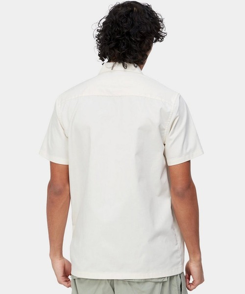 Carhartt WIP(カーハートダブリューアイピー)の「Carhartt WIP/カーハートダブリューアイピー S/S MASTER SHIRT 半袖シャツ I027580(シャツ/ブラウス・メンズ・グレー/オフホワイト/ブラック・XL/L/M)」の5枚目の写真