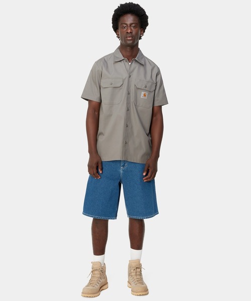 Carhartt WIP(カーハートダブリューアイピー)の「Carhartt WIP/カーハートダブリューアイピー S/S MASTER SHIRT 半袖シャツ I027580(シャツ/ブラウス・メンズ・グレー/オフホワイト/ブラック・XL/L/M)」の19枚目の写真