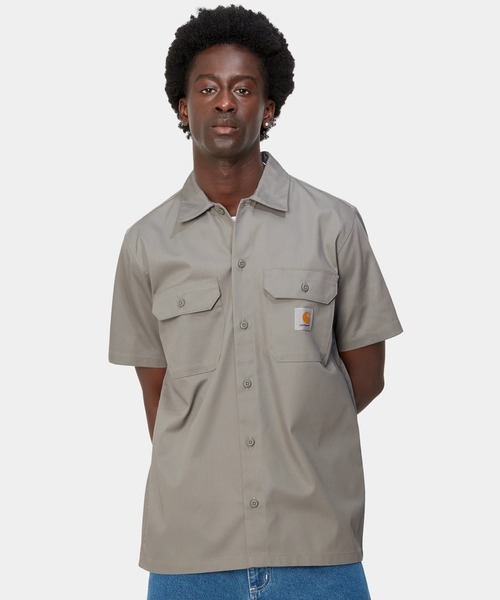 Carhartt WIP(カーハートダブリューアイピー)の「Carhartt WIP/カーハートダブリューアイピー S/S MASTER SHIRT 半袖シャツ I027580(シャツ/ブラウス・メンズ・グレー/オフホワイト/ブラック・XL/L/M)」の17枚目の写真