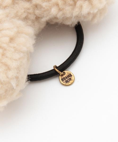 BEAMS BOY（ビームスボーイ）の「BEAMS BOY / ボア リボンヘアゴム（ヘアゴム・レディース・グレー/ベージュ・ONE SIZE）」の4枚目の写真