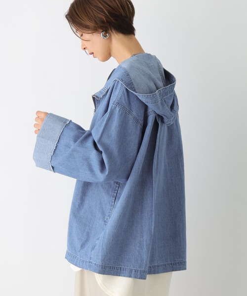 LEPSIM（レプシィム）の「デニムアノラックパーカー　992109（パーカー・レディース・ブルー/ブラック・FREE）」の10枚目の写真
