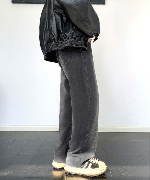neos(ネオス)の「【neos】ルーズシルエット ビンテージウォッシュ 立体 カットオフ セミフレア デニム パンツ(デニムパンツ・メンズ・ブラック/ブルー・X-LARGE/LARGE/MEDIUM)」の11枚目の写真