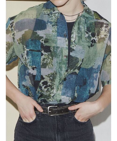 VEQUM（VEQUM）の「【VEQUM】SHEER BOX SHIRT（シャツ/ブラウス・レディース・グレー/ホワイト/その他・FREE）」の5枚目の写真