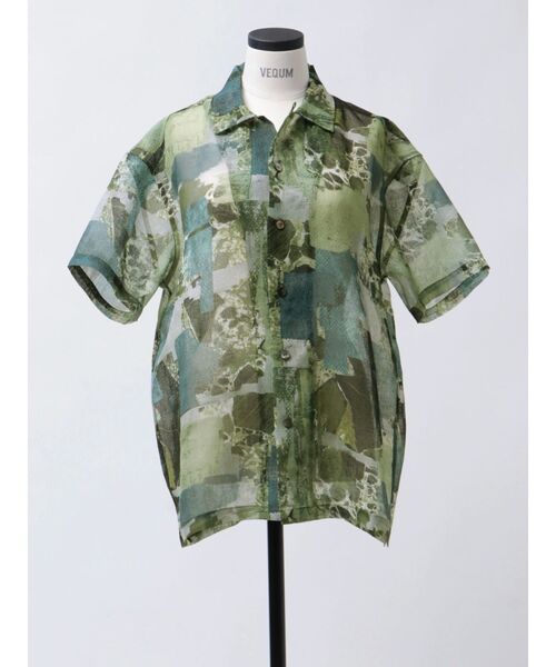 VEQUM（VEQUM）の「【VEQUM】SHEER BOX SHIRT（シャツ/ブラウス・レディース・グレー/ホワイト/その他・FREE）」の10枚目の写真