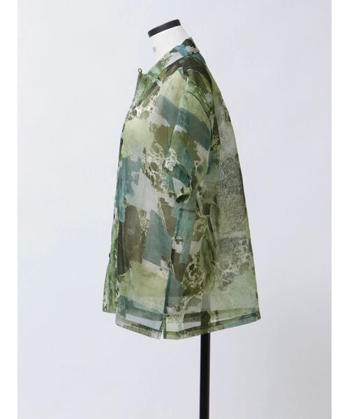 VEQUM（VEQUM）の「【VEQUM】SHEER BOX SHIRT（シャツ/ブラウス・レディース・グレー/ホワイト/その他・FREE）」の11枚目の写真