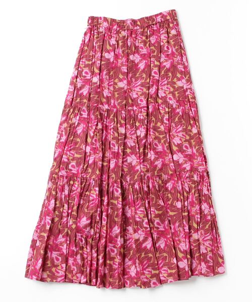 セール】GAUZE VOILE BIG FLOWER PRINT SKIRT（スカート）｜sara  