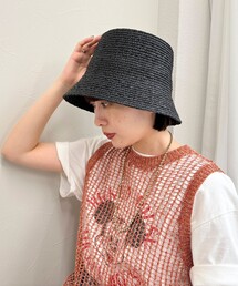 fredy emue | ラフィアバケットハット(ハット)