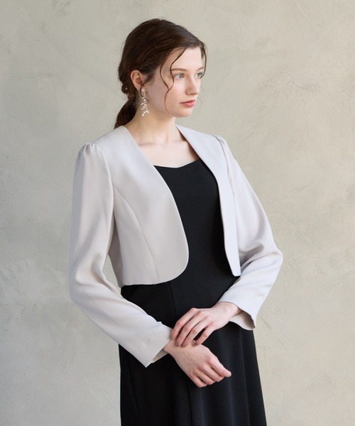 【AIMER】ノーカラーショート丈ジャケット ノーカラーショート丈ジャケット（ノーカラージャケット）｜AIMER