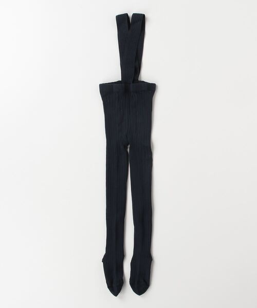 こども ビームス（コドモビームス）の「CONDOR / サスペンダー リブ タイツ（1～4才)（タイツ/ストッキング・キッズ・ネイビー/ホワイト系その他3/グリーン系その他5/レッド系その他7/オレンジ系その他4・4(3-4y)）」の4枚目の写真