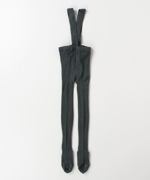 こども ビームス（コドモビームス）の「CONDOR / サスペンダー リブ タイツ（1～4才)（タイツ/ストッキング・キッズ・ネイビー/ホワイト系その他3/グリーン系その他5/レッド系その他7/オレンジ系その他4・4(3-4y)）」の3枚目の写真