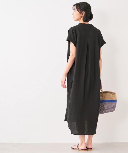 MICA&DEAL（マイカ＆ディール）の「リネンタックショルダーワンピース
