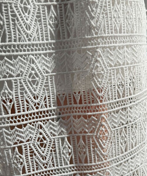 fredy emue（フレディエミュ）の「レースタイトスカート（スカート・レディース・ブラック/オフホワイト/ネイビー・38）」の12枚目の写真