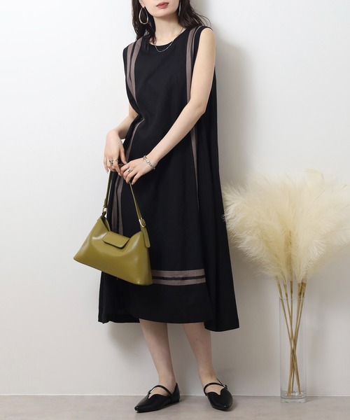 A.N.L(エーエヌエル レーベル)の「A.N.L 額縁切替ワンピース(ワンピース・レディース・ブラック/モカ/グリーン/ダークグレー/カーキ/ブルー/レンガ・38)」の20枚目の写真