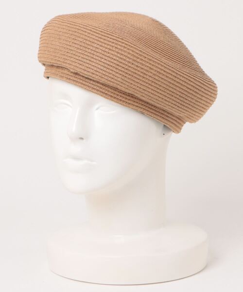 Settimissimo（セッティミッシモ）の「ブレード ペーパー ベレー帽（ハンチング/ベレー帽・レディース・ブラック/キャメル・FREE）」の19枚目の写真