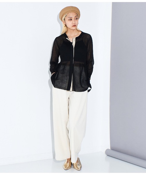 Settimissimo（セッティミッシモ）の「ブレード ペーパー ベレー帽（ハンチング/ベレー帽・レディース・ブラック/キャメル・FREE）」の8枚目の写真