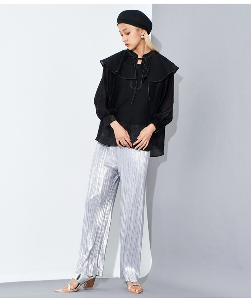 Settimissimo（セッティミッシモ）の「ブレード ペーパー ベレー帽（ハンチング/ベレー帽・レディース・ブラック/キャメル・FREE）」の13枚目の写真