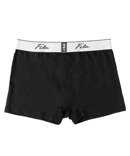 FILA（フィラ）の「FILA フィラ 筆記体 ブランド ロゴ ウエストバンド 前閉じ 立体成型 前開き ストレッチ ボクサーパンツ トランクス 下着（ボクサーパンツ・メンズ・ブラック系1/ブラック系その他/グリーン/ブラック系2/ブラック系3/グレー系1/グレー系2/ネイビー系1/ネイビー系2・LL/M/L）」の17枚目の写真