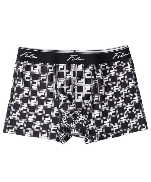 FILA（フィラ）の「FILA フィラ 筆記体 ブランド ロゴ ウエストバンド 前閉じ 立体成型 前開き ストレッチ ボクサーパンツ トランクス 下着（ボクサーパンツ・メンズ・ブラック系1/ブラック系その他/グリーン/ブラック系2/ブラック系3/グレー系1/グレー系2/ネイビー系1/ネイビー系2・LL/M/L）」の10枚目の写真