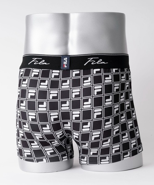 FILA（フィラ）の「FILA フィラ 筆記体 ブランド ロゴ ウエストバンド 前閉じ 立体成型 前開き ストレッチ ボクサーパンツ トランクス 下着（ボクサーパンツ・メンズ・ブラック系1/ブラック系その他/グリーン/ブラック系2/ブラック系3/グレー系1/グレー系2/ネイビー系1/ネイビー系2・LL/M/L）」の13枚目の写真