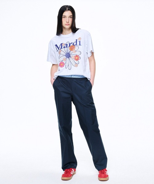 Mardi Mercredi（マルディメクルディ）の「TSHIRT FLOWERMARDI BLOSSOM（Tシャツ/カットソー・レディース・ホワイト×グリーン/ホワイト×ピンク/ライトグレー系1・FREE）」の20枚目の写真