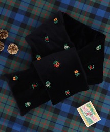 CHILD WOMAN | ベロアカラフル刺繍 マフラー(マフラー)