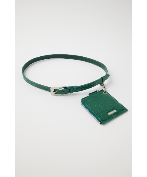 MOUSSY(マウジー)の「SMALL BAG WAIST ベルト(ベルト・レディース・グリーン/ブラウン・FREE)」の1枚目の写真