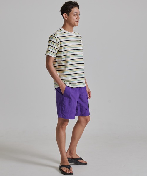 Eddie Bauer(エディーバウアー)の「マルチボーダー 半袖ポケット付 Tシャツ(Tシャツ/カットソー・メンズ・ベージュ/ブラック/ホワイト系/グレイッシュブルー・L/S/M/XXL/XL)」の14枚目の写真