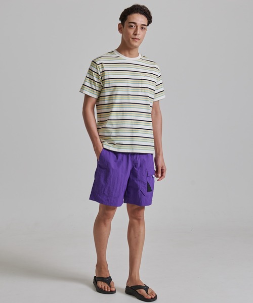 Eddie Bauer(エディーバウアー)の「マルチボーダー 半袖ポケット付 Tシャツ(Tシャツ/カットソー・メンズ・ベージュ/ブラック/ホワイト系/グレイッシュブルー・L/S/M/XXL/XL)」の13枚目の写真